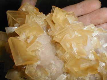 Barite and quartz crystal specimen