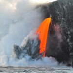 Outflow from the Pu’u’ O’o vent, Hawai’i Volcanoes National Park, close up